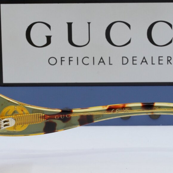 Gucci GG1235S 002 Square Sunglasses - Shiny Yellow Spotted Havana main image 10